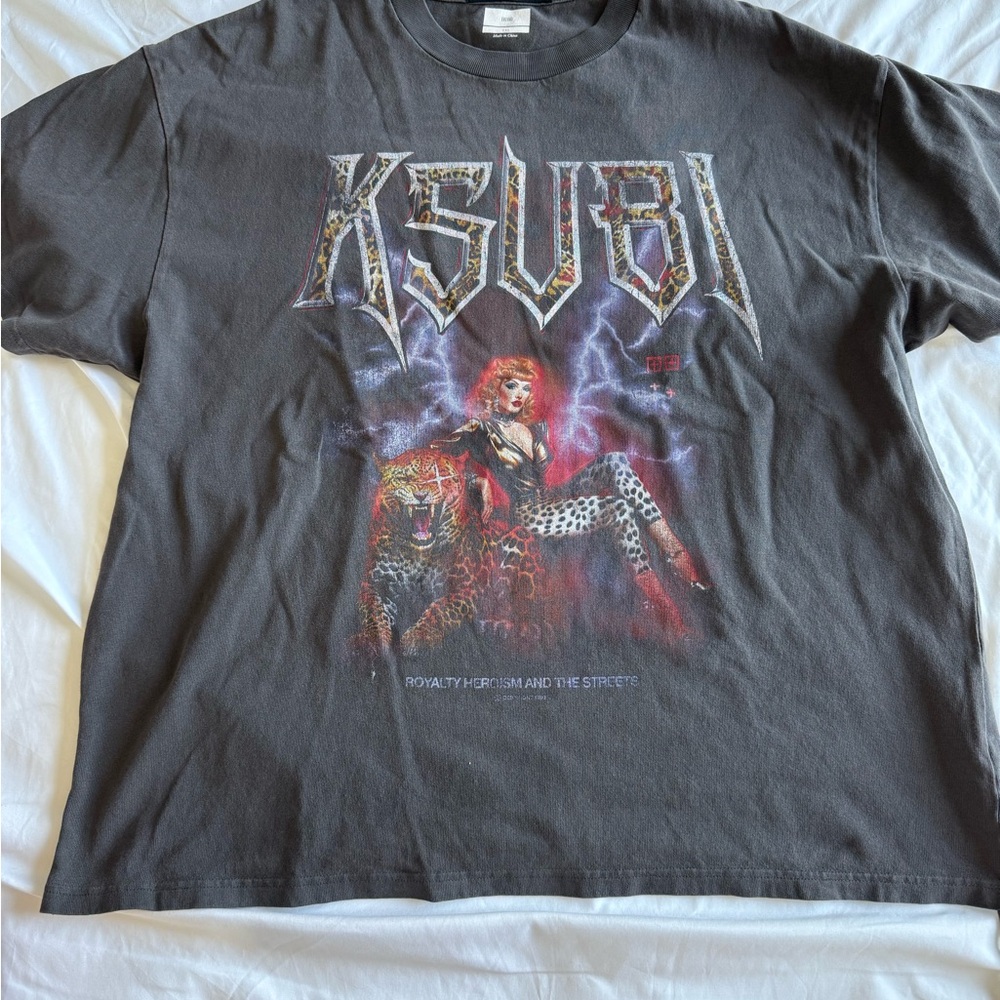 Ksubi Lightning Graphic Tee - Charcoal